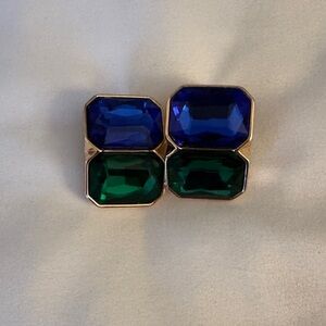 Elegant Blue and Green Earrings from Anthropologie.